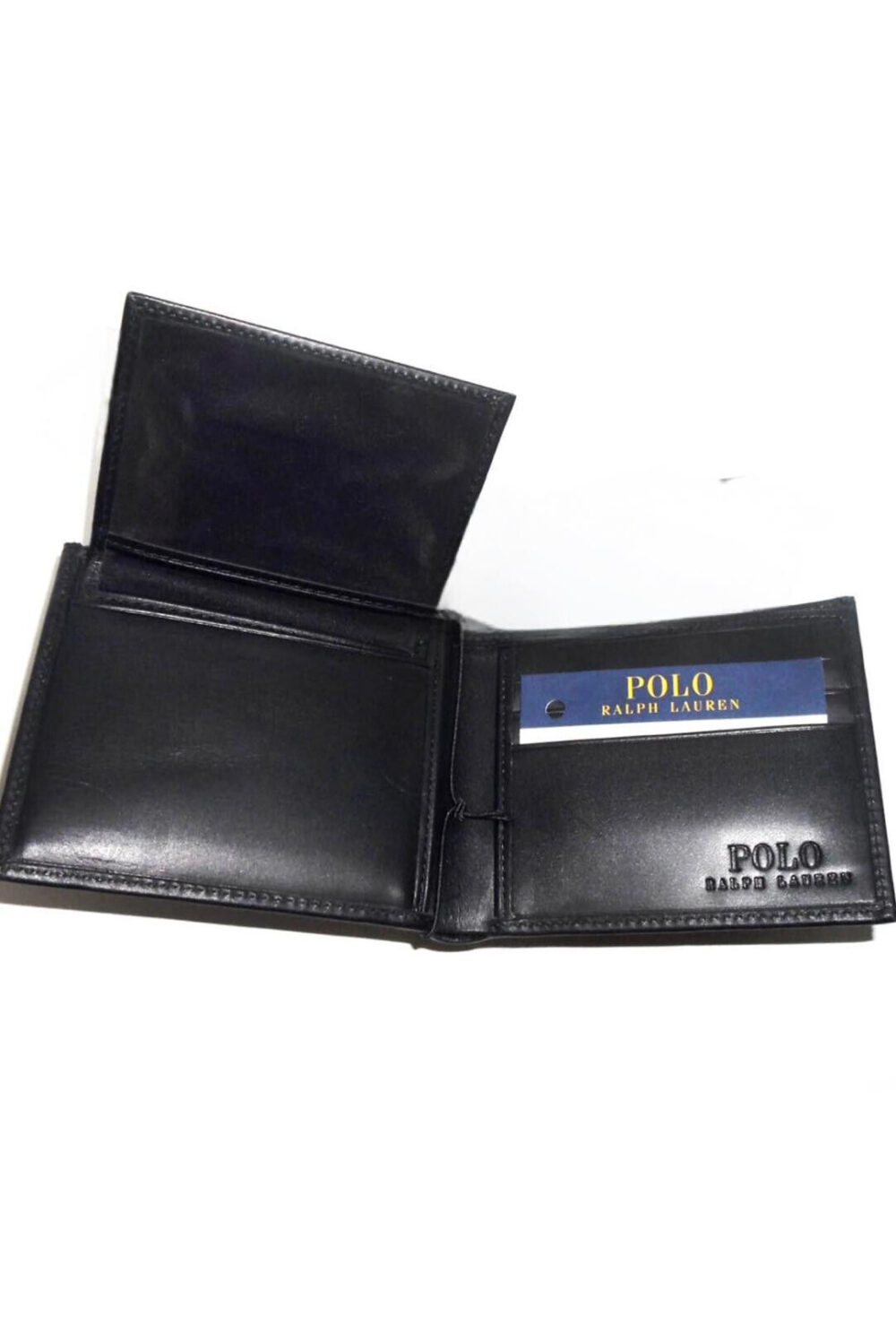 RL POLO RALPH LAUREN BIG PONY BIFOLD WALLET WITH CREDIT CARDS NOTES & COINS NEW